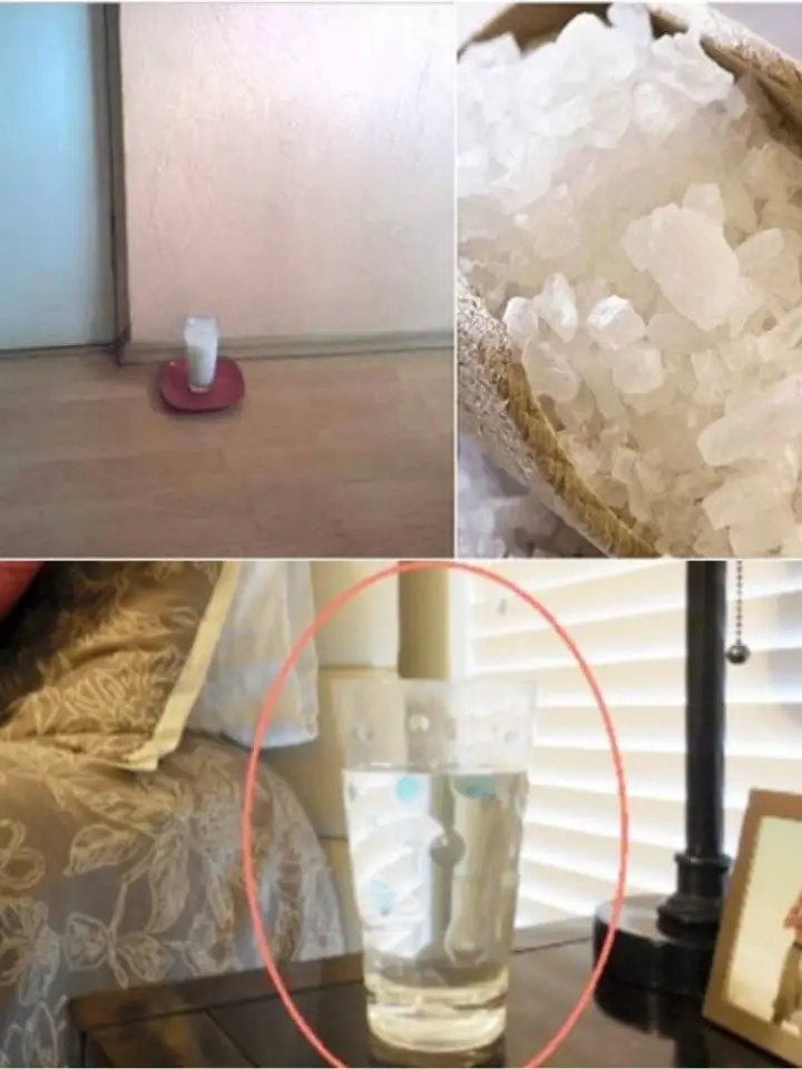 Titelbild für Putting Glass of Water with Grain Salt, Vinegar, also Water in Any Part of Your House. After 24 Hours, You’ll Be Surprised