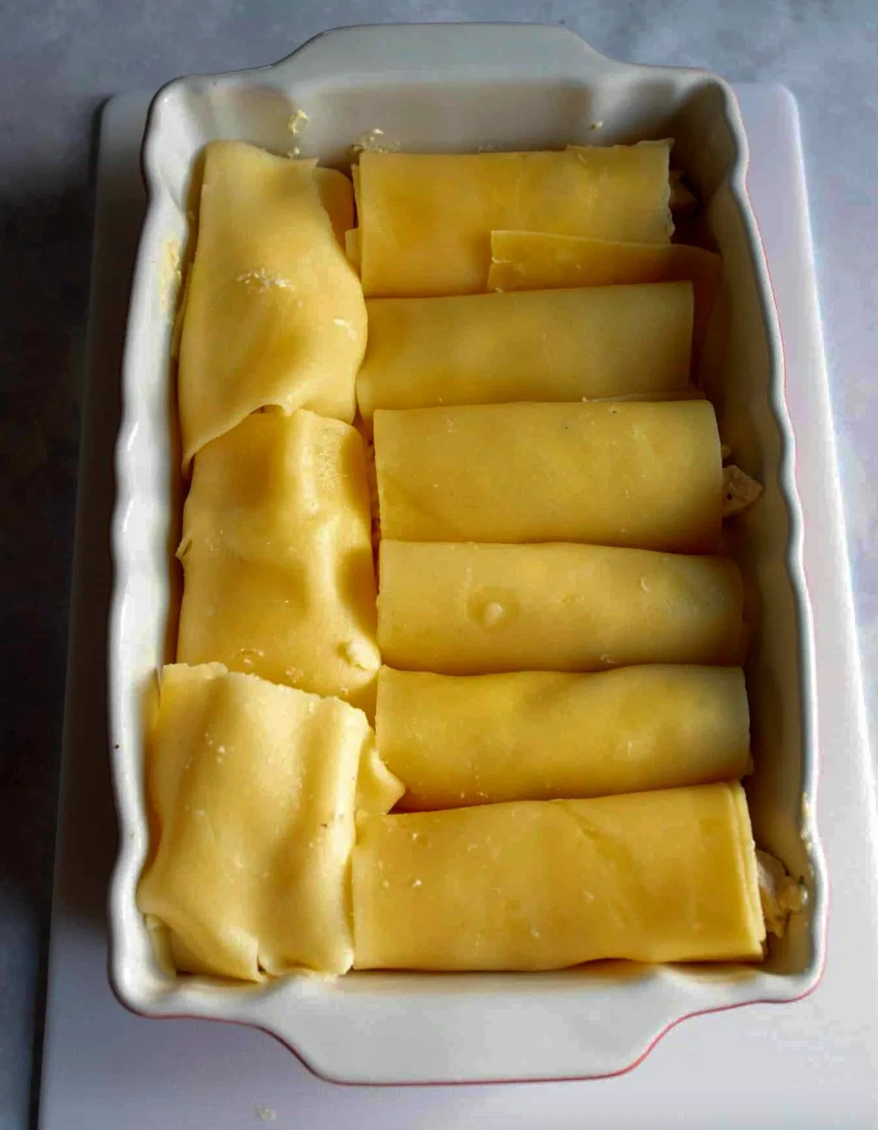 Titelbild für Chicken Alfredo Lasagna Rollups