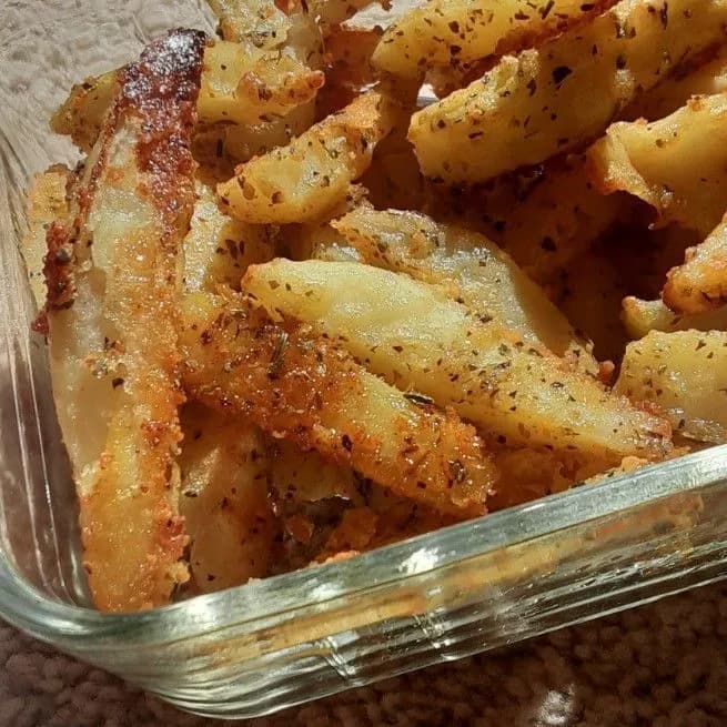 Titelbild für Baked Garlic Parmesan Potato Wedges