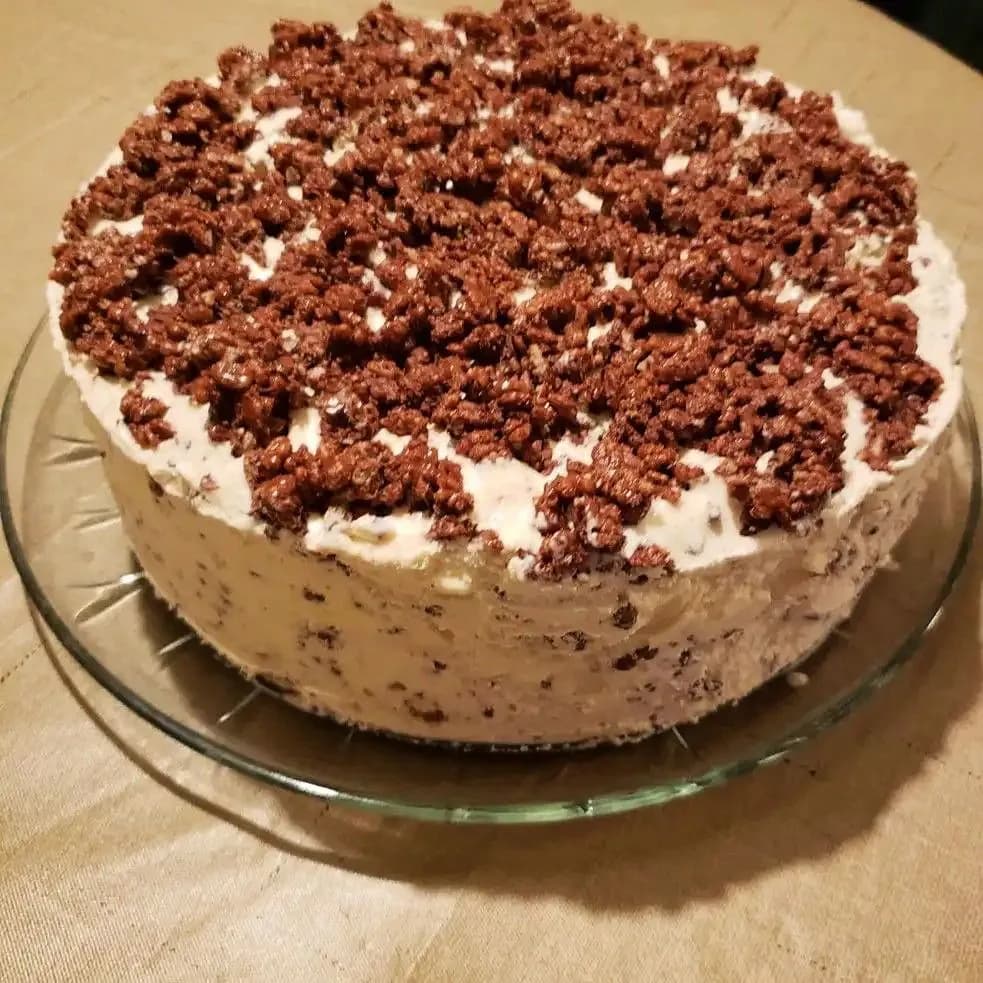 Titelbild für Nutella Crunch Ice Cream Cake