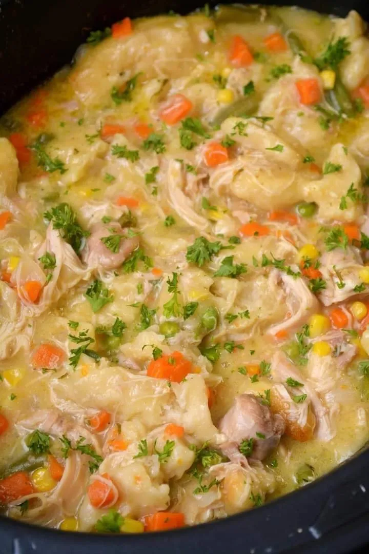 Titelbild für Crockpot Chicken and Dumplings Recipe